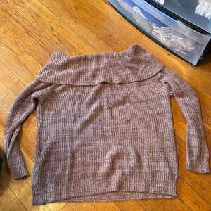 Off the shoulder sweater